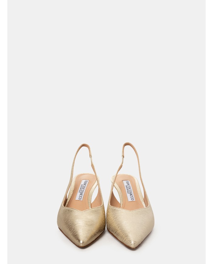 FRANCESCO SACCO Sandalo slingback laminato