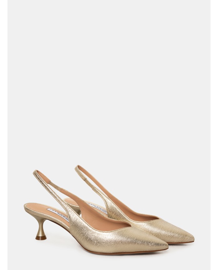 FRANCESCO SACCO Sandalo slingback laminato