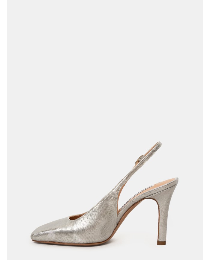 FRANCESCO SACCO Sandalo slingback laminato