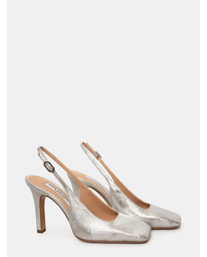 FRANCESCO SACCO Sandalo slingback laminato