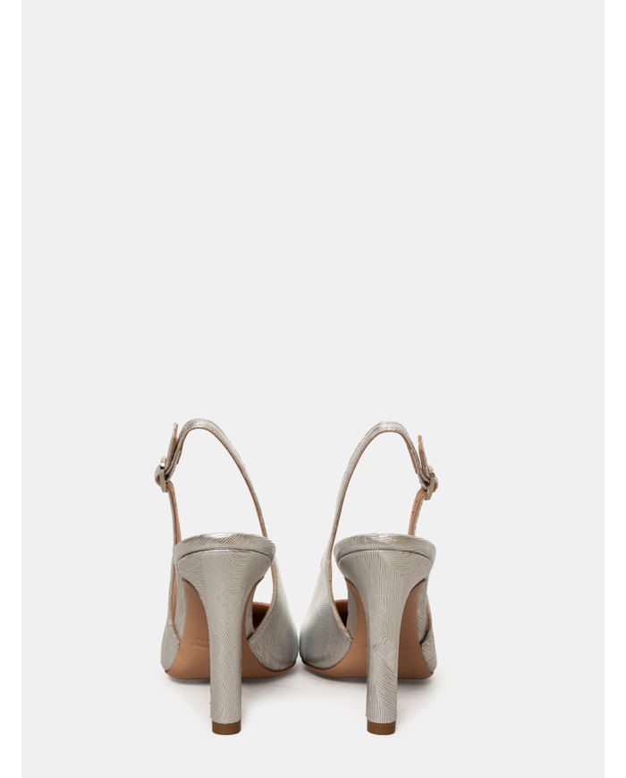 FRANCESCO SACCO Sandalo slingback laminato