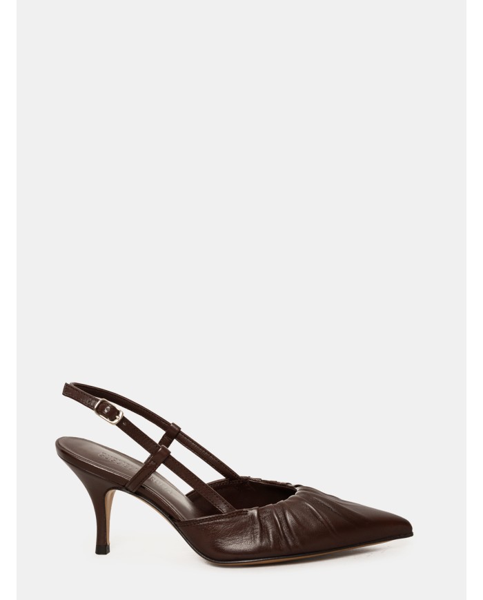 GUGLIELMO ROTTA Sandalo slingback in nappa