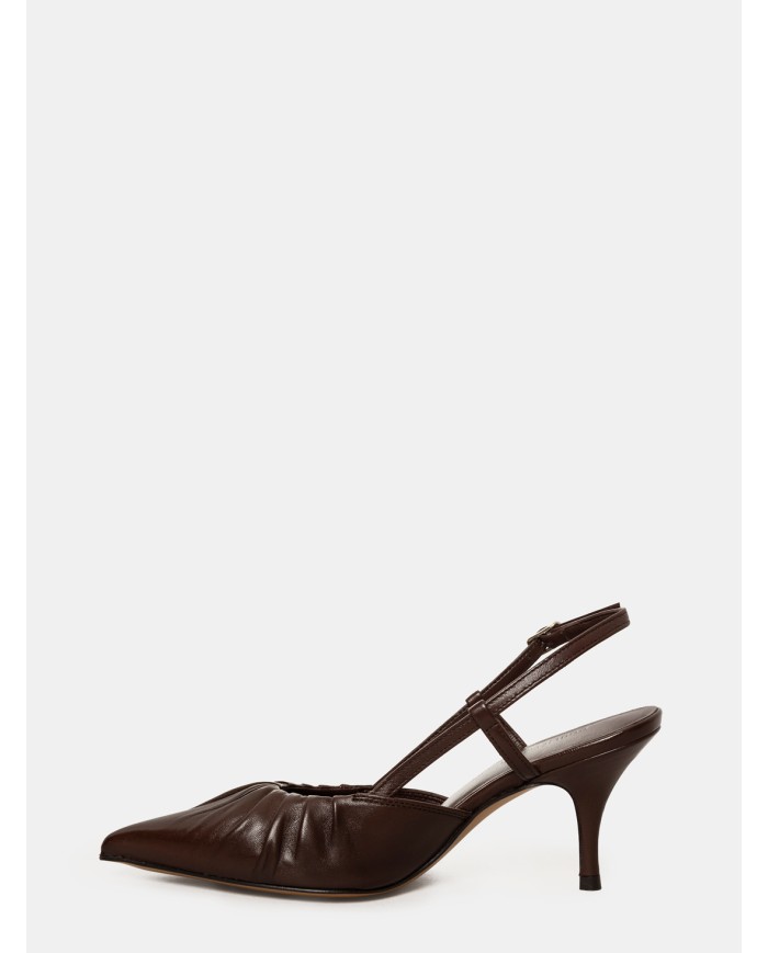 GUGLIELMO ROTTA Sandalo slingback in nappa