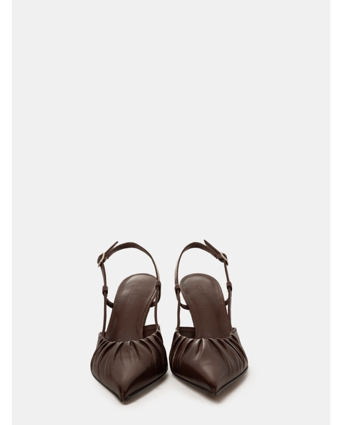 GUGLIELMO ROTTA Sandalo slingback in nappa