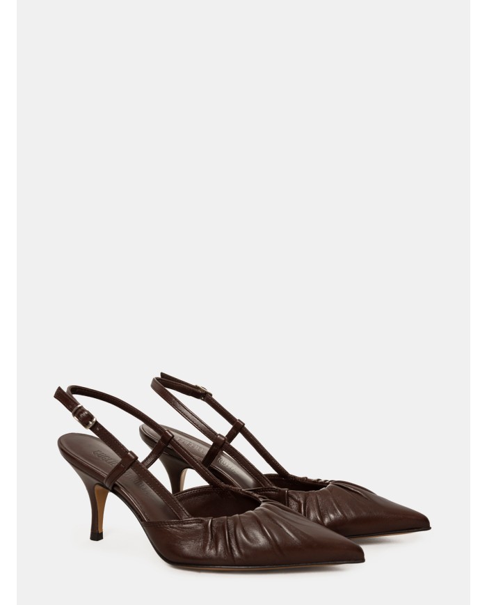 GUGLIELMO ROTTA Sandalo slingback in nappa