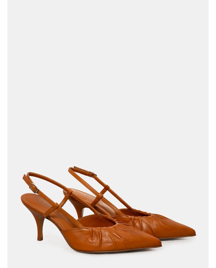 GUGLIELMO ROTTA Sandalo slingback in nappa