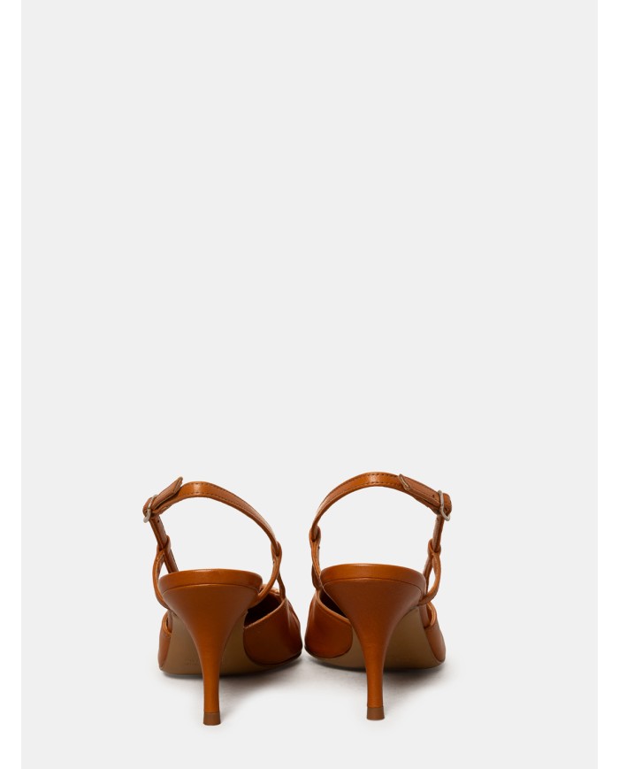 GUGLIELMO ROTTA Sandalo slingback in nappa