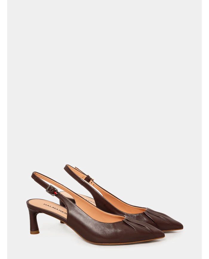 HALMANERA Sandalo slingback in nappa