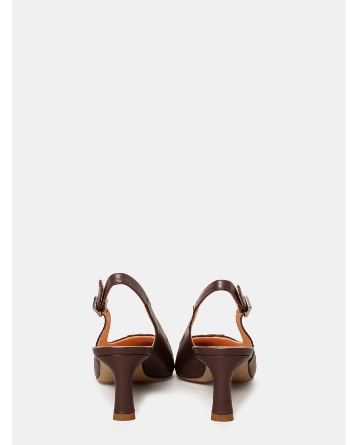 HALMANERA Sandalo slingback in nappa