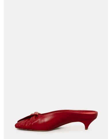 HALMANERA Sandalo sabot in nappa