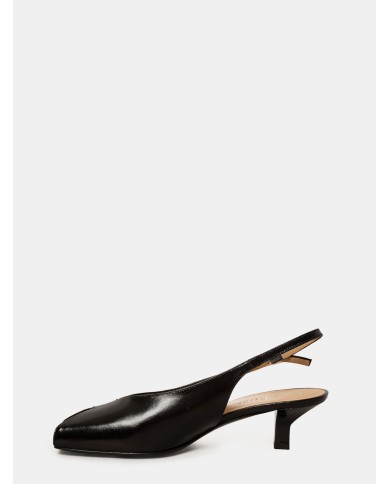 SARA KENT Sandalo slingback sabot in pelle