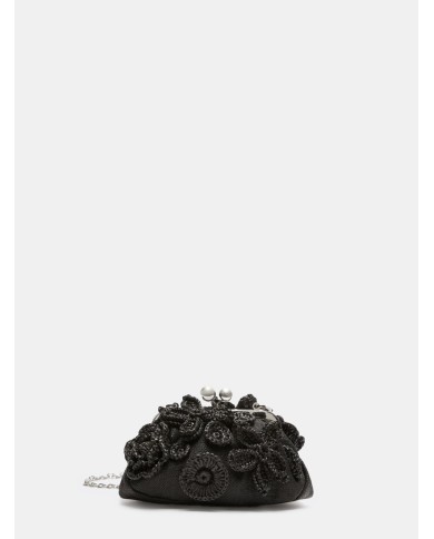 MAXMARA WEEKEND Pasticcino Bag small in effetto rafia con fiori