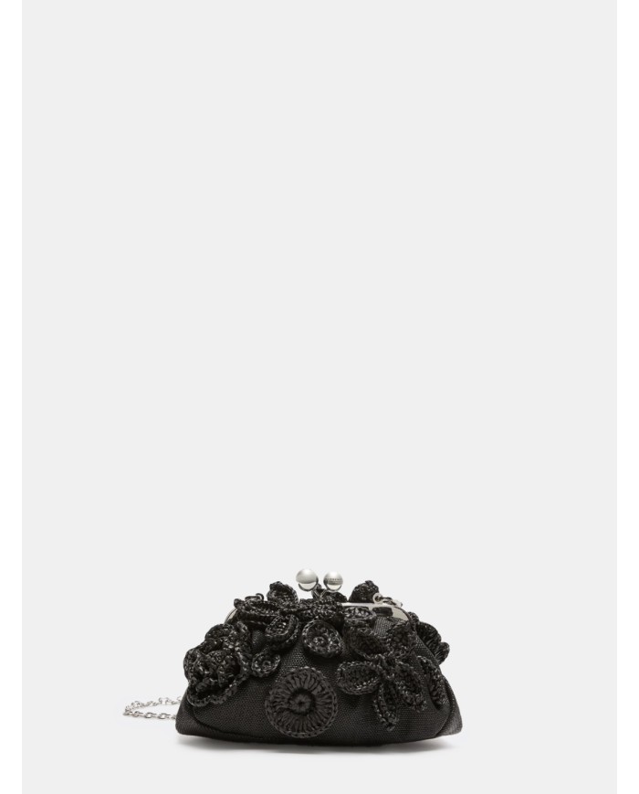 MAXMARA WEEKEND Pasticcino Bag small in effetto rafia con fiori