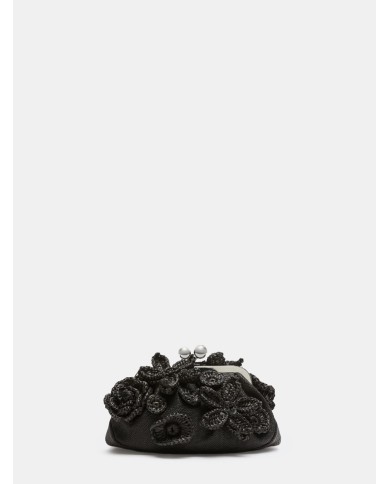 MAXMARA WEEKEND Pasticcino Bag small in effetto rafia con fiori