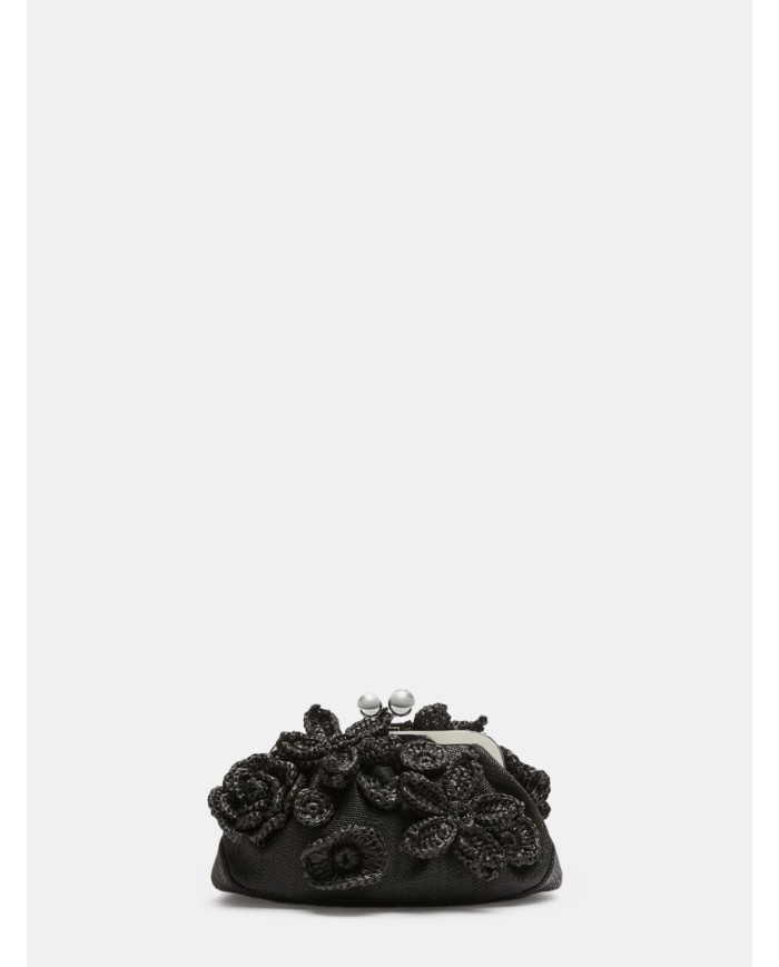 MAXMARA WEEKEND Pasticcino Bag small in effetto rafia con fiori