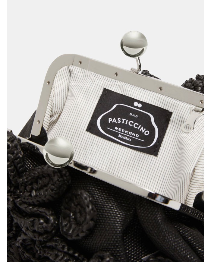 MAXMARA WEEKEND Pasticcino Bag small in effetto rafia con fiori