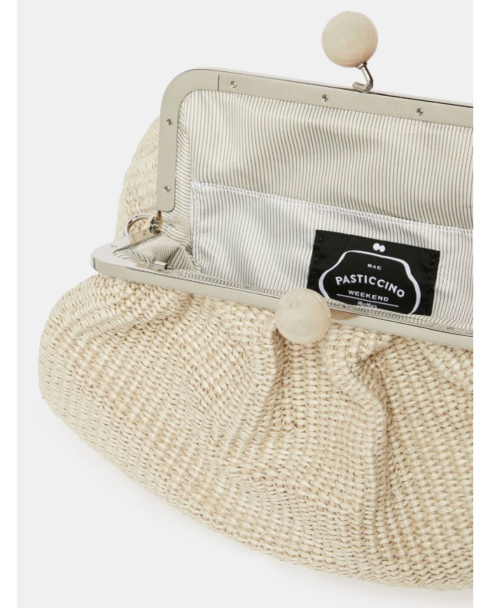 MAXMARA WEEKEND Pasticcino Bag medium effetto rafia