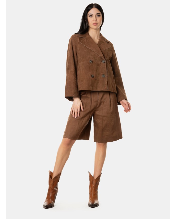 MAXMARA WEEKEND Giacca in pelle scamosciata