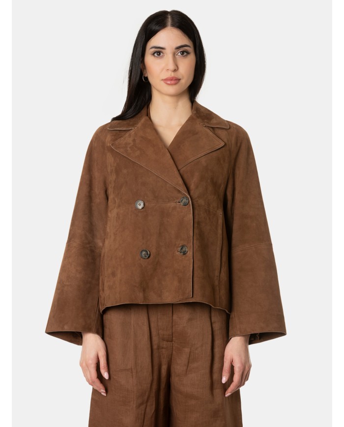 MAXMARA WEEKEND Giacca in pelle scamosciata
