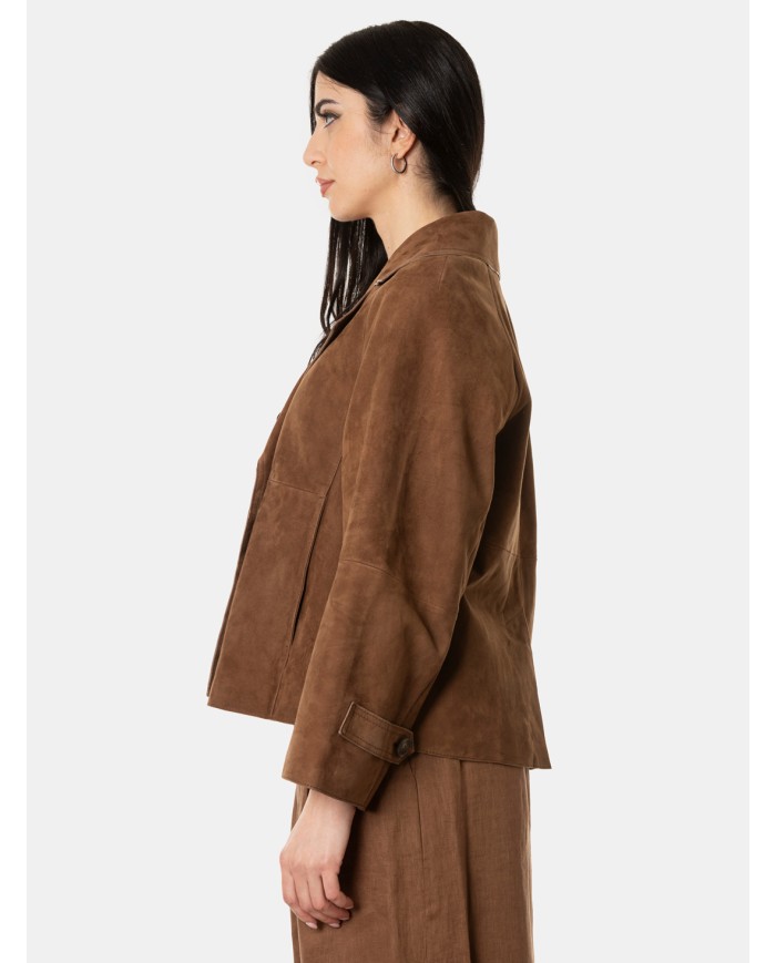 MAXMARA WEEKEND Giacca in pelle scamosciata