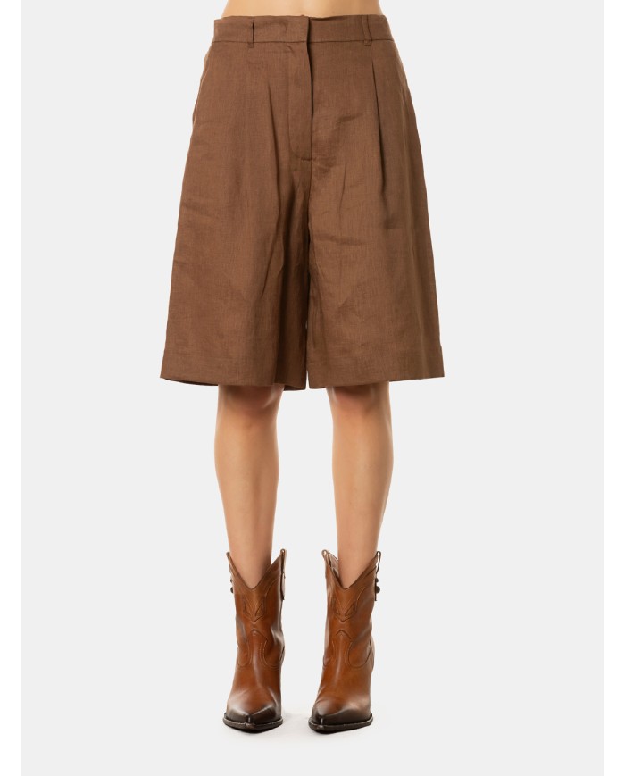 MAXMARA STUDIO Pantaloncino in lino
