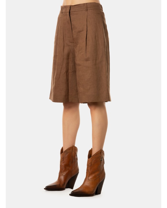 MAXMARA STUDIO Pantaloncino in lino