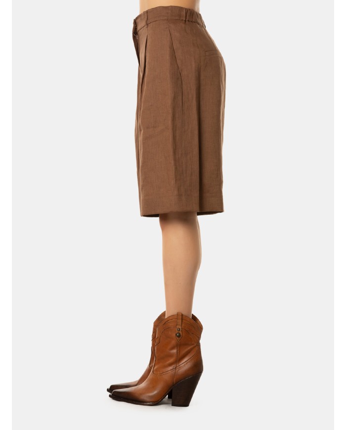 MAXMARA STUDIO Pantaloncino in lino