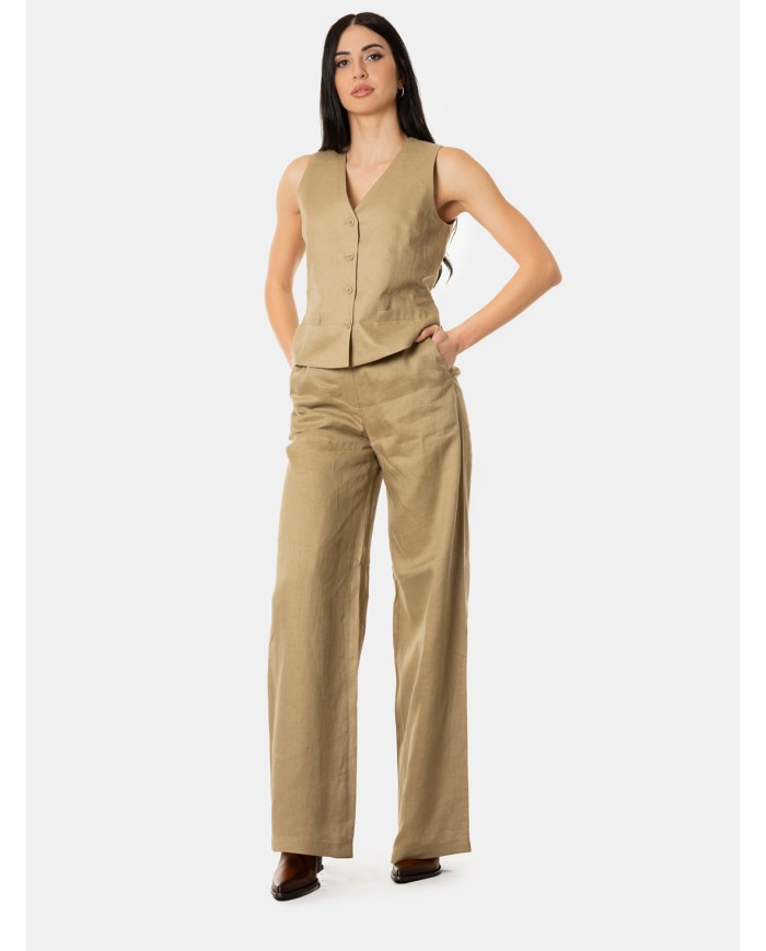 MAXMARA STUDIO Gilet in lino