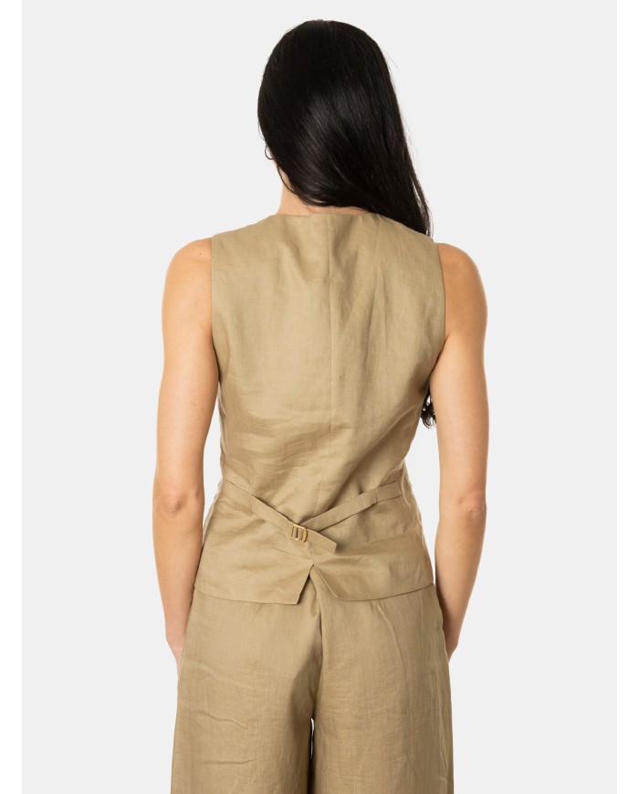 MAXMARA STUDIO Gilet in lino