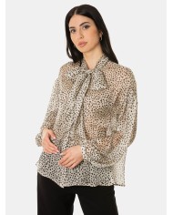 MAXMARA STUDIO Camicia a pois in seta