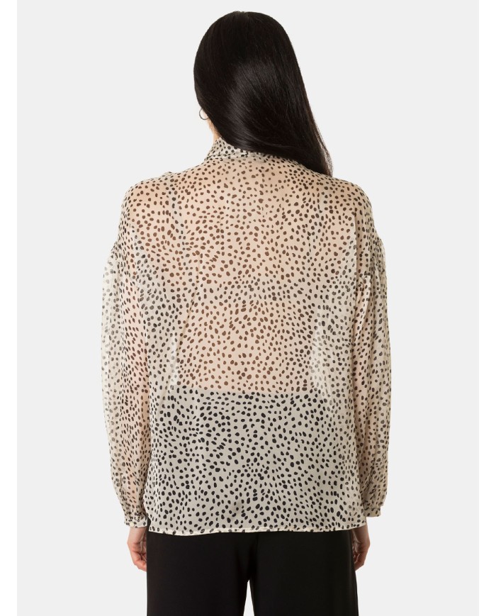MAXMARA STUDIO Camicia a pois in seta