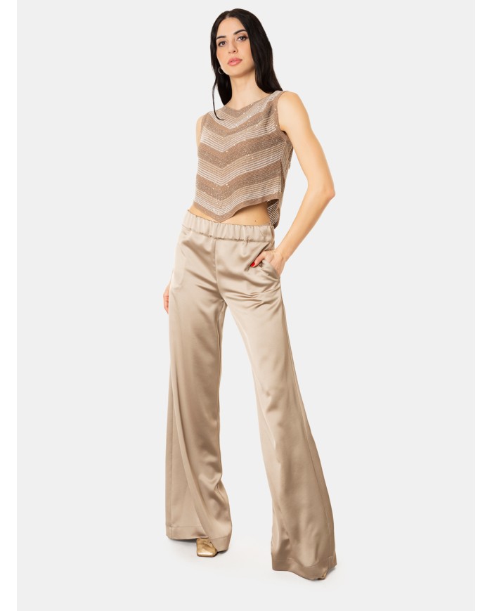 D.EXTERIOR Pantalone new satin wash