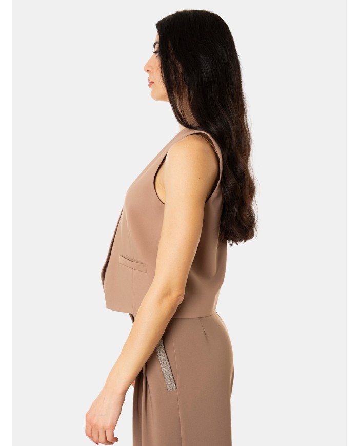 D.EXTERIOR Gilet in cady