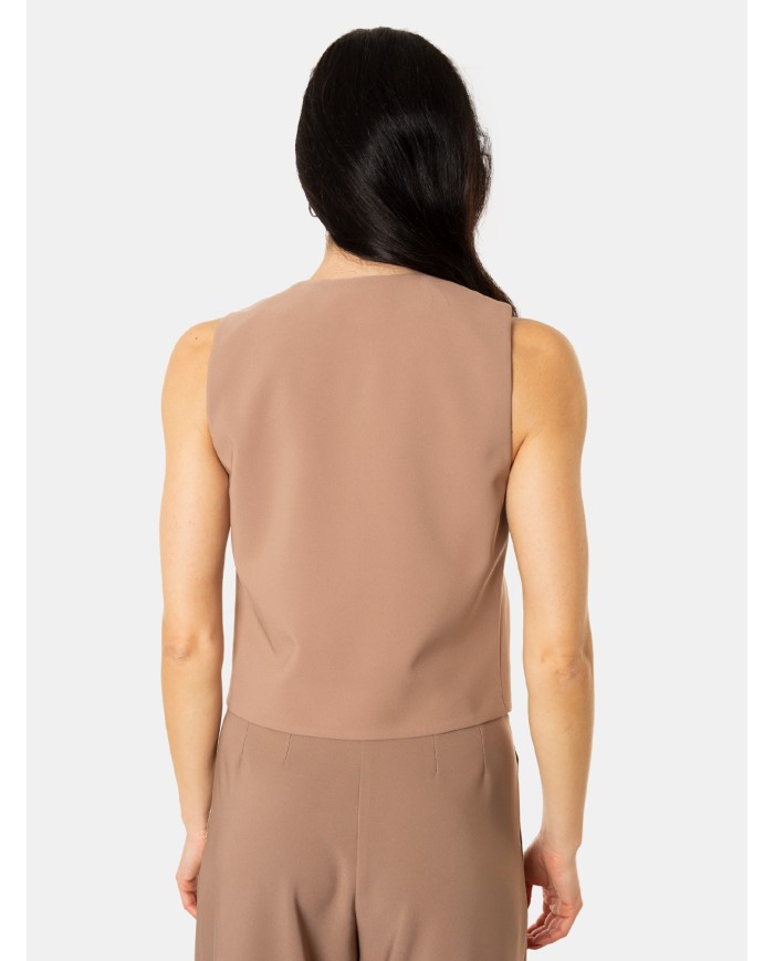 D.EXTERIOR Gilet in cady