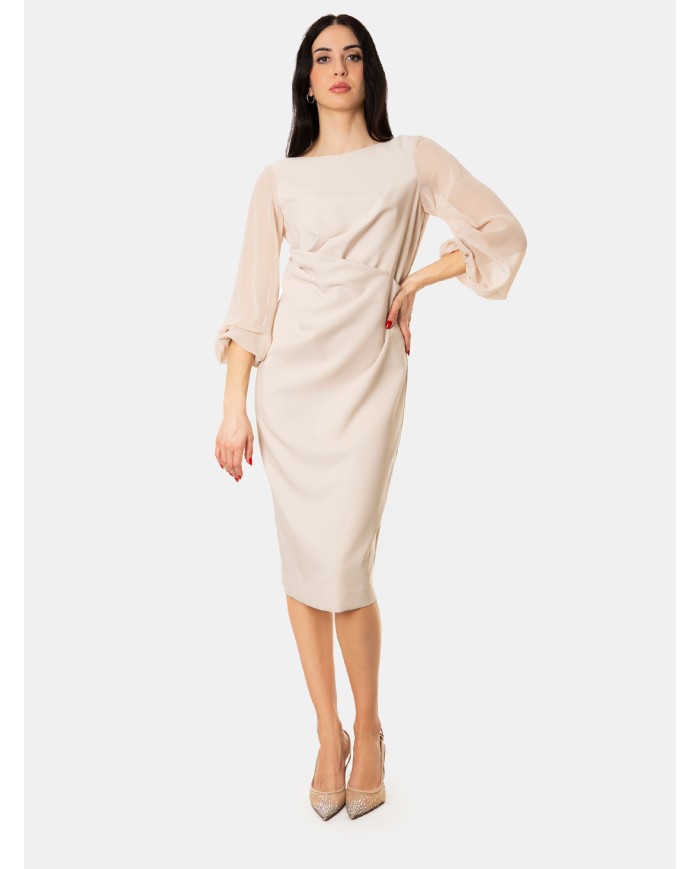 D.EXTERIOR Abito cady e georgette