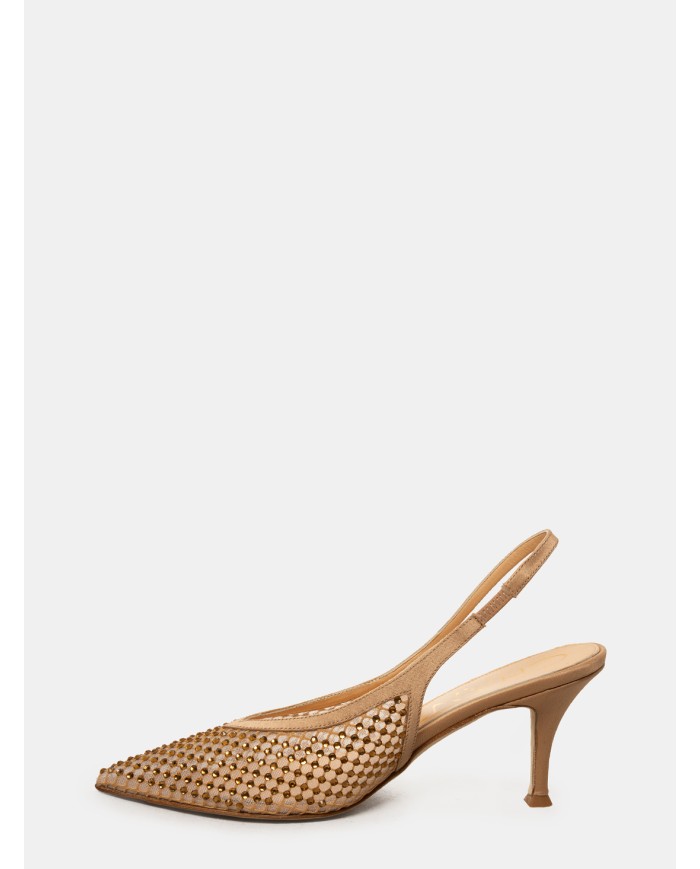 CHANTAL Sandalo slingback in raso