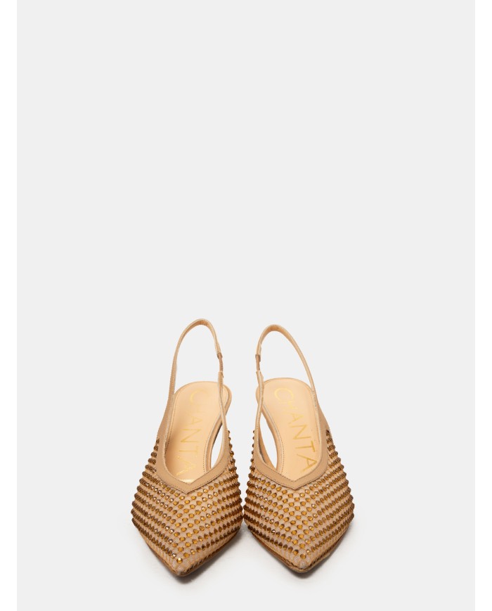 CHANTAL Sandalo slingback in raso