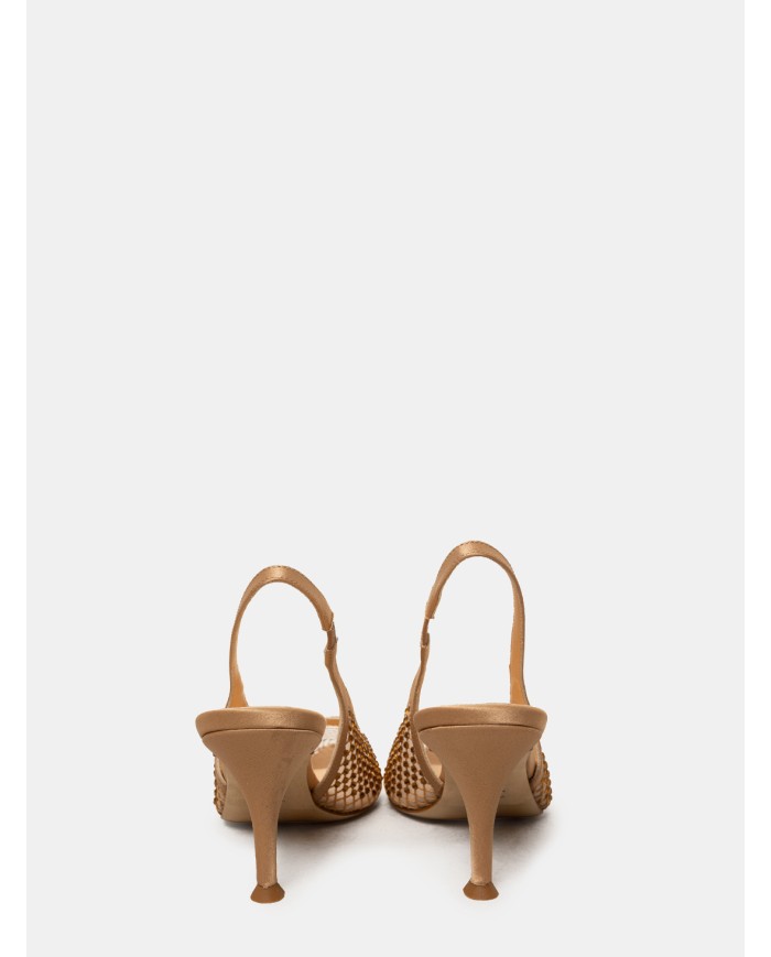 CHANTAL Sandalo slingback in raso