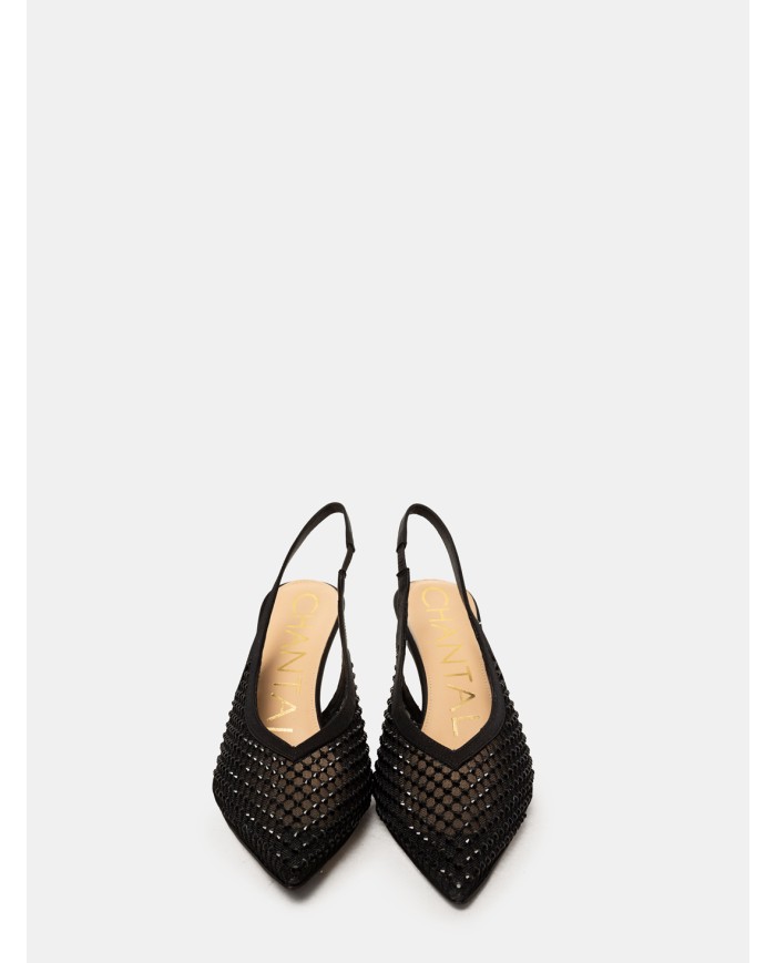 CHANTAL Sandalo slingback in raso