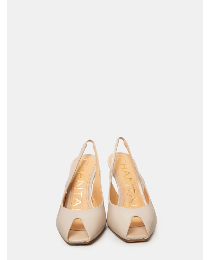CHANTAL Sandalo slingback in vernice