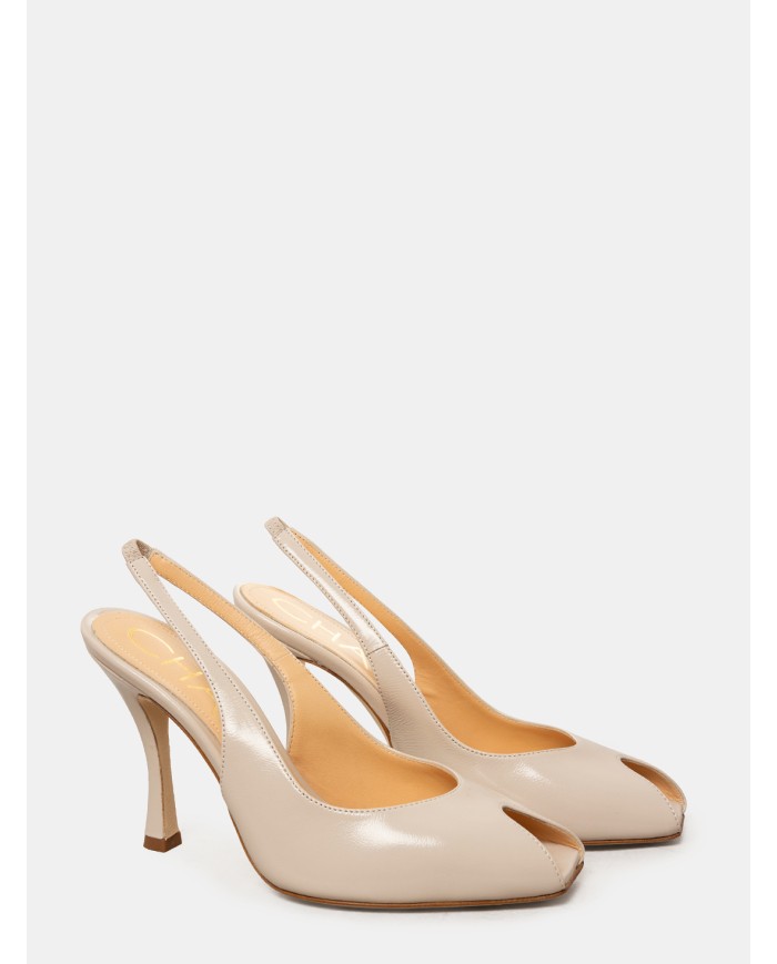 CHANTAL Sandalo slingback in vernice