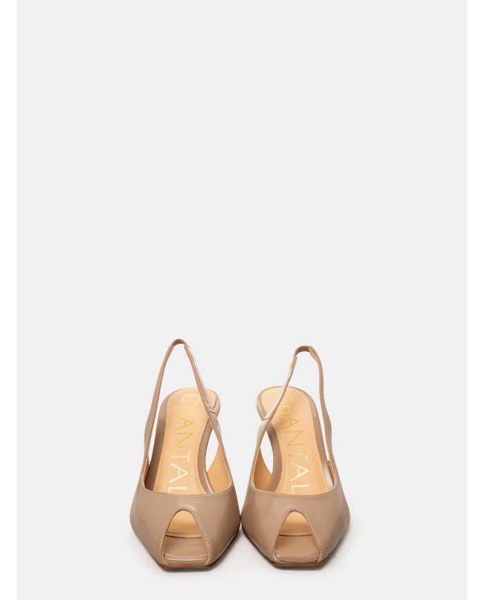 CHANTAL Sandalo slingback in vernice