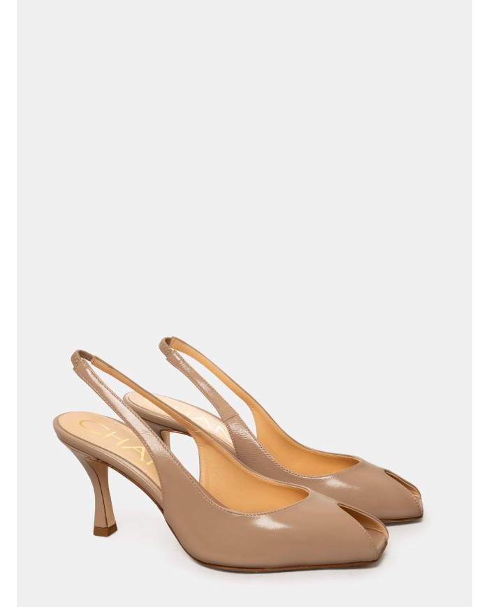 CHANTAL Sandalo slingback in vernice