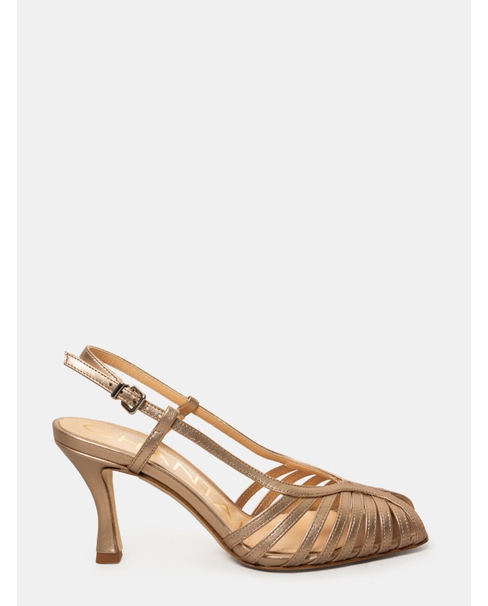 CHANTAL Sandalo slingback laminato