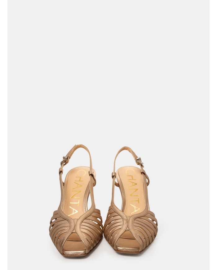 CHANTAL Sandalo slingback laminato