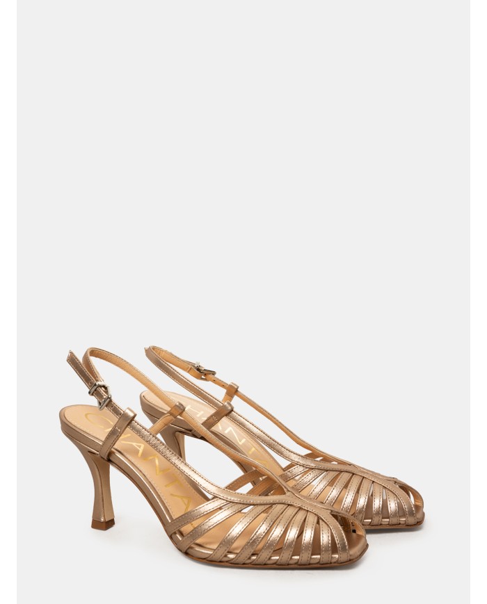 CHANTAL Sandalo slingback laminato