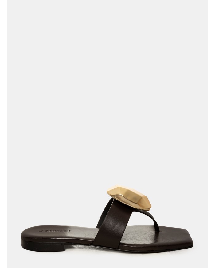 DONNARì Sandalo infradito con accessorio gioiello