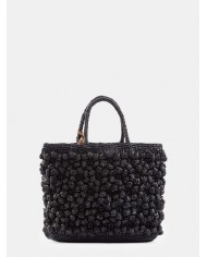 AFAR Borsa Medium intrecciata in rafia