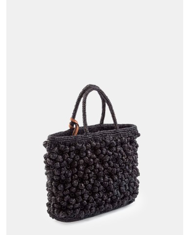 AFAR Borsa Medium intrecciata in rafia