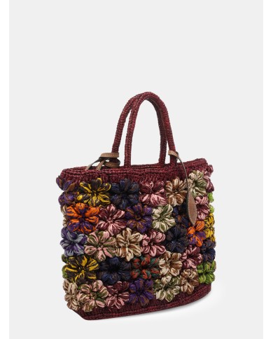 AFAR Borsa Medium intrecciata in rafia